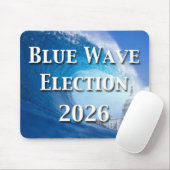 Blauwe Golfverkiezing 2026 Muismat (Met muis)