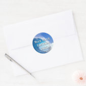Blauwe Golfverkiezing 2026 Ronde Sticker (Envelop)
