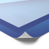 Blauwe golfwerknemer van de vertoning van de maand poster (Hoek)