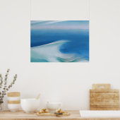 Blauwe golfzee van Georgia O'Keeffe Poster (Keuken)