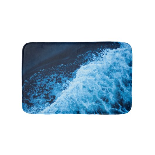  blauwe golven badmat (Voorkant)