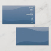 Blauwe golven - Bedrijven Visitekaartje (Voorkant / Achterkant)