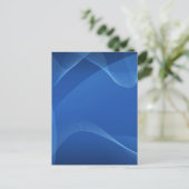 Blauwe golven briefkaart (Staand voorkant)