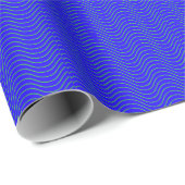 Blauwe golven cadeaupapier (Rol Hoek)
