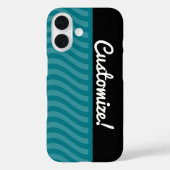 Blauwe golven Case-Mate iPhone case (Achterkant)