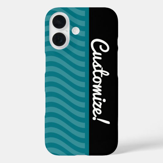 Blauwe golven Case-Mate iPhone case (Achterkant)