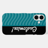 Blauwe golven Case-Mate iPhone case (Achterkant (horizontaal))