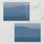 Blauwe golven - Chubby Visitekaartje (Voorkant / Achterkant)