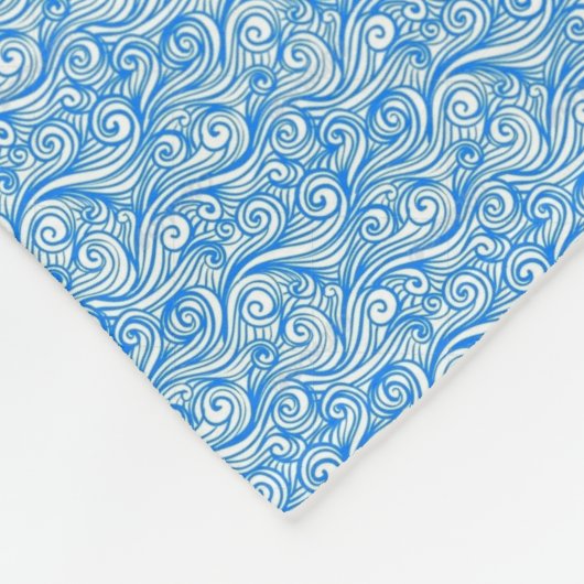 Blauwe golven deken (Hoek)