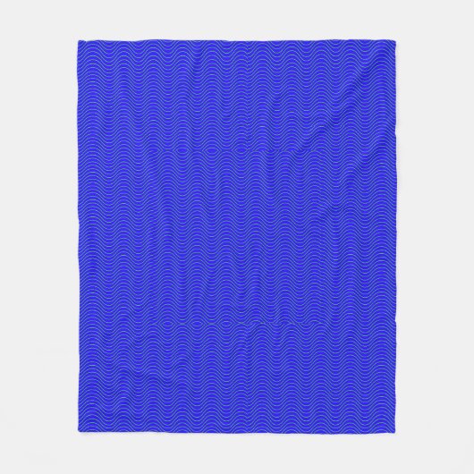 Blauwe golven deken (Voorkant)