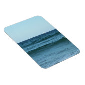 Blauwe golven die naar de kust stromen magneet (Rechterzijde)