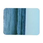 Blauwe golven die naar de kust stromen magneet (Horizontaal)