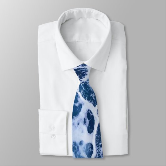 Blauwe golven door de oceaan stropdas (Gebonden)