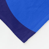Blauwe golven fleece deken (Hoek)