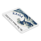 Blauwe golven gaan stemmen magneet (Rechterzijde)