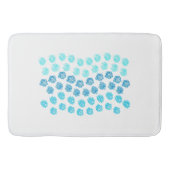 Blauwe golven grote badmat (Voorkant)