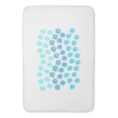 Blauwe golven grote badmat (Voorkant Verticaal)