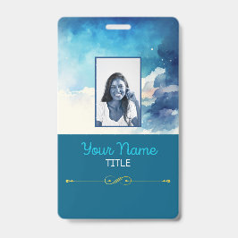 Blauwe Golven ID-label / Badge