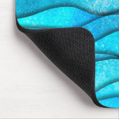  blauwe golven in de Oceaan Muismat (Hoek)