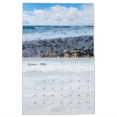 Blauwe golven inspirerende offerte fotografie kale kalender (Jan 2026)