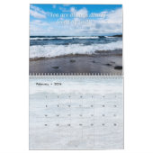 Blauwe golven inspirerende offerte fotografie kale kalender (Feb 2026)