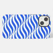 Blauwe Golven iPhone Hoesje (Achterkant horizontaal)