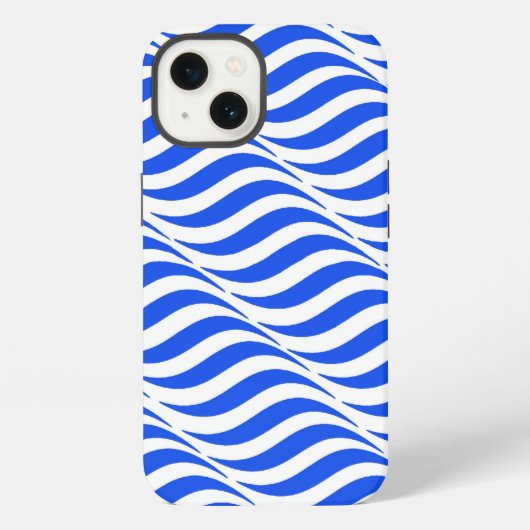 Blauwe Golven iPhone Hoesje (Achterkant)