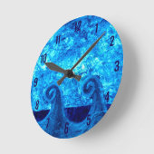 Blauwe Golven Klok (Hoek)