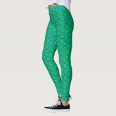 Blauwe golven leggings (Links)