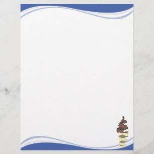 Blauwe golven met een Chocolade Ice Cream Twist