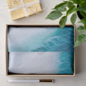 Blauwe Golven Nautilus Strand Decoupage Tissuepapier (Geschenk)