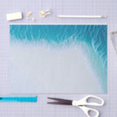 Blauwe Golven Nautilus Strand Decoupage Tissuepapier (Craft)