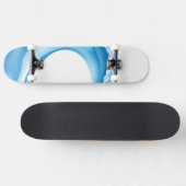 Blauwe golven persoonlijk skateboard (Horizontaal)