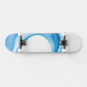 Blauwe golven persoonlijk skateboard (Horizontaal)
