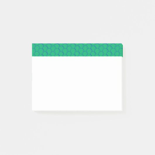 Blauwe golven post-it® notes (Voorkant)