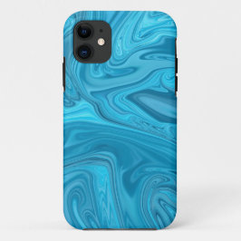 Blauwe golven schilderen | Beste abstracte schilde Case-Mate iPhone Case