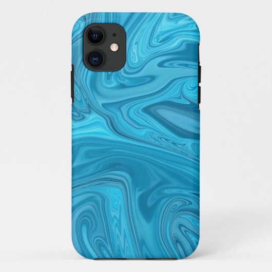 Blauwe golven schilderen | Beste abstracte schilde Case-Mate iPhone Case (Achterkant)