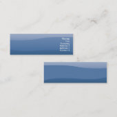 Blauwe golven - Skinny Mini Visitekaartje (Voorkant / Achterkant)