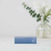 Blauwe golven - Skinny Mini Visitekaartje (Staand voorkant)