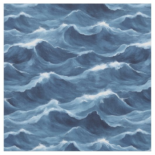 Blauwe golven stof (Close Up)