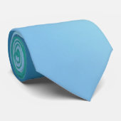 Blauwe golven Stropdas (Opgerold)