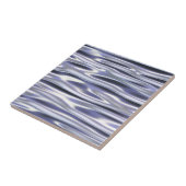 Blauwe golven tegeltje (Zijkant)
