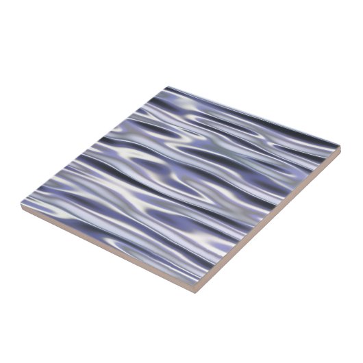 Blauwe golven tegeltje (Zijkant)