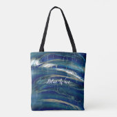 Blauwe Golven Tote Bag (Achterkant)