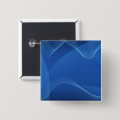 Blauwe golven vierkante button 5,1 cm (Voorkant /achterkant)