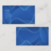 Blauwe golven visitekaartje (Voorkant / Achterkant)
