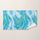 Blauwe golven voor Zee in de oceaan Bad Handdoek (Handdoek)