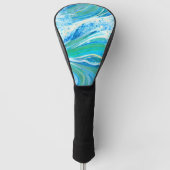 Blauwe golven voor Zee in de oceaan Golfheadcover (Voorkant)