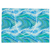 Blauwe golven voor Zee in de oceaan Groot Cadeauzakje (Achterkant)