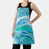 Blauwe golven voor Zee in de oceaan Schort (Insitu)